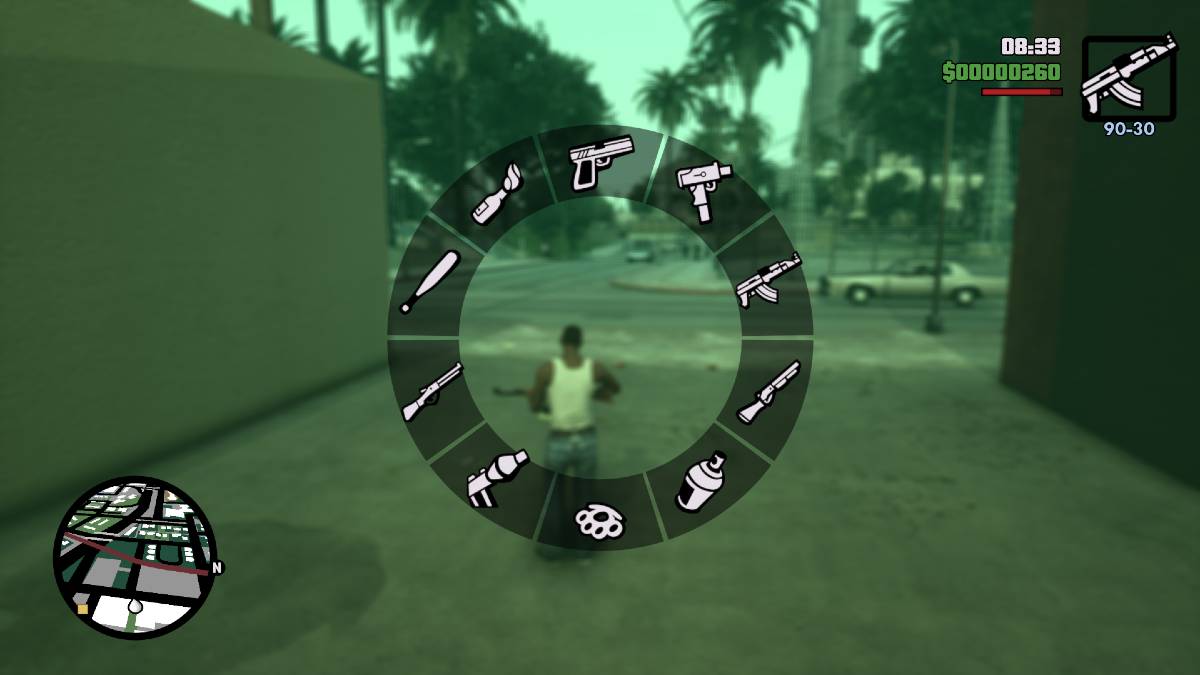 How To Change Weapons In Grand Theft Auto San Andreas Definitive