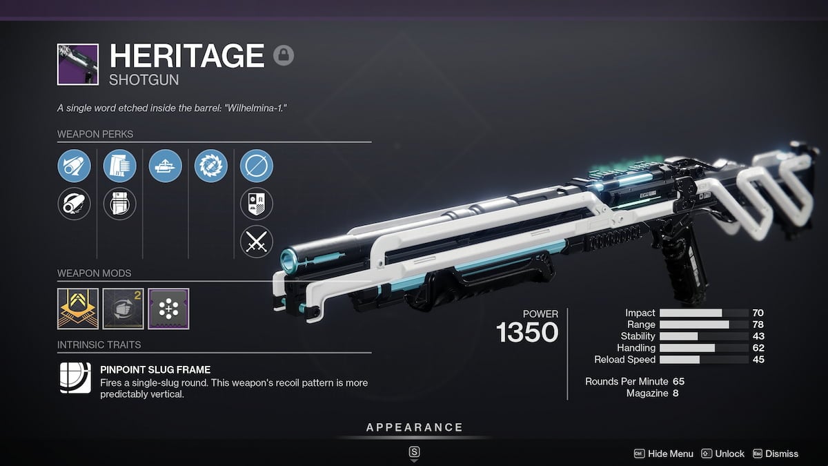 What Is Heritage In Destiny God Roll Builds And More Pro Game Guides