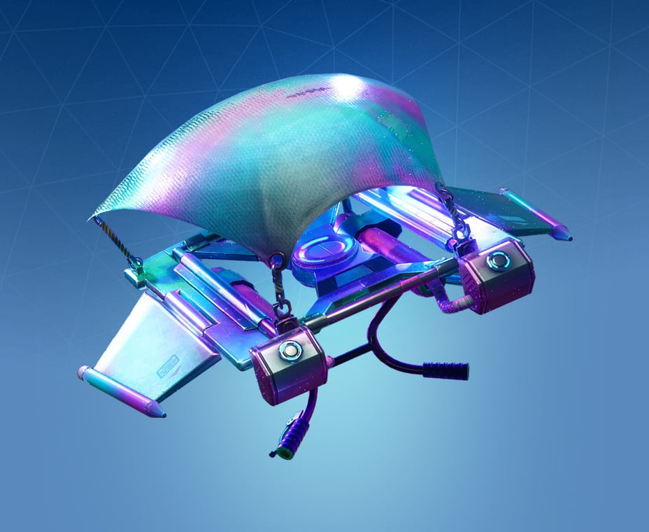 Fortnite Girl with Blue Hair and Pink Glider - wide 7