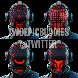 Fortnite Blockbuster Challenges Guide New Mystery Skin Battle - you can customize his face plate here s some of the examples that were datamined