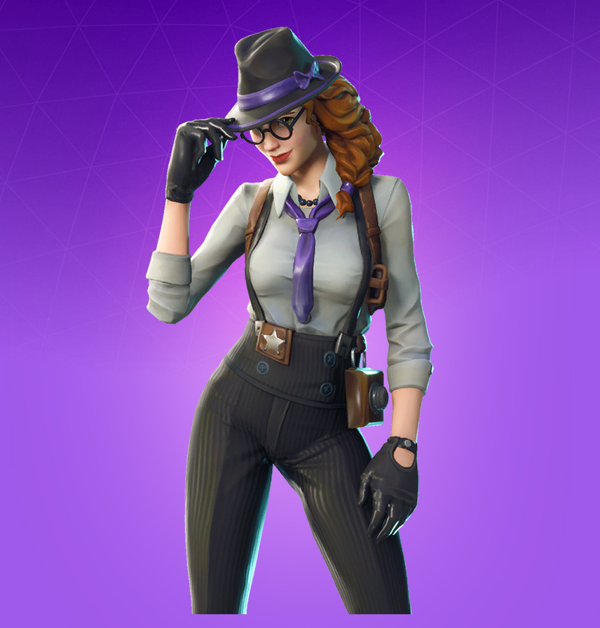 Fortnite Girl With Top Hat Fortnite Gumshoe Skin Character Png Images Pro Game Guides