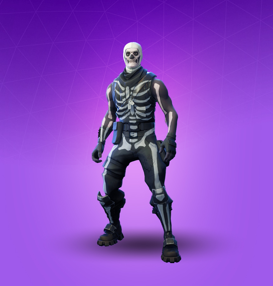 Fortnite Skull Trooper Skin Outfit Pngs Images Pro Game Guides - skull trooper