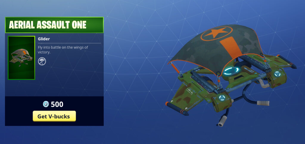 season level 5 aerial assault one - every single fortnite item