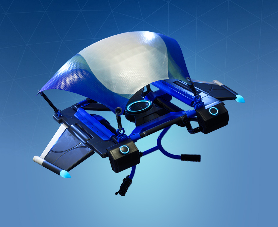 Fortnite Girl with Blue Hair and Pink Glider - wide 3