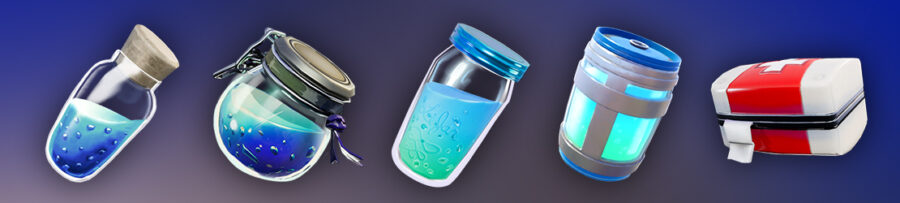How Much Health Do Bandages Heal In Fortnite Fortnite Healing Shields Everything You Need To Know About Med Kits Shield Potions Bandages Camp Fires Chug Jugs Pro Game Guides
