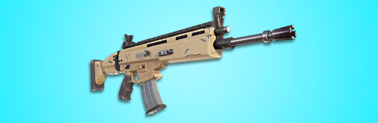 an accurate mid range fast firing assault rifle that does a good amount of damage the only real negative about the scar is that it can be difficult to - blue smg fortnite