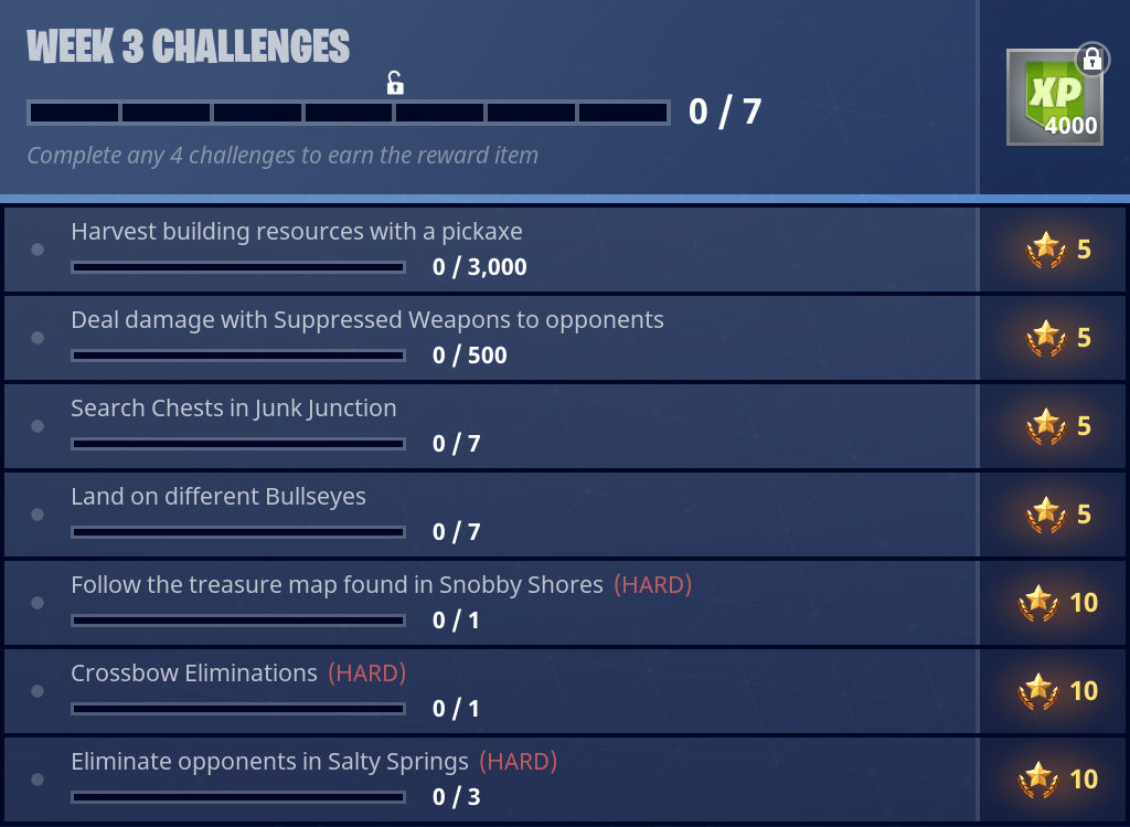 season 3 battle pass challenges week 3 guide - fortnite season pass 3