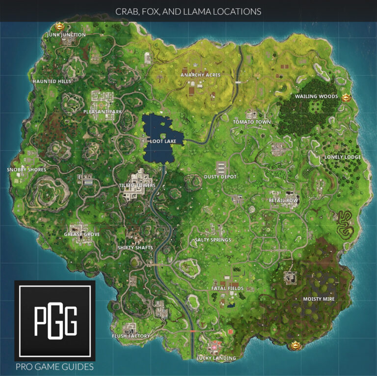 llama you ll find the llama to the very north west of the map right near junk junction - llama crab fox fortnite