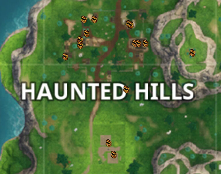 this is an older map so haunted hills might be slightly different now you can use this as a reference i will update it to a newer map once there s one - find the letters of fortnite