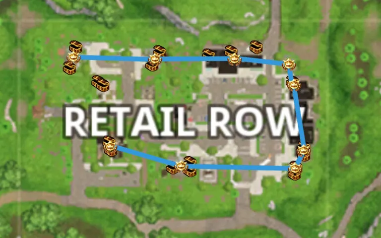 Fortnite Retail Row Guide - Landing Spots, Landmarks, Chest Locations ...