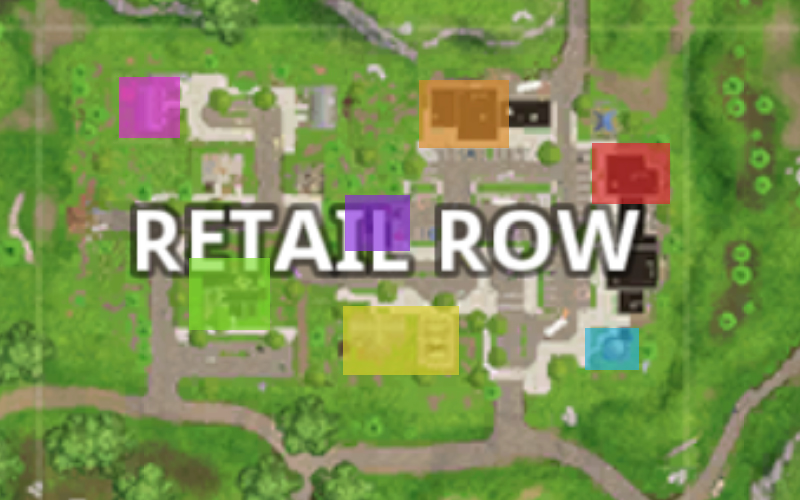 retail row map - wooden pallets fortnite locations