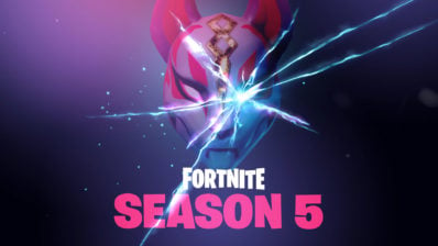 season 5 mask - fortnite logo wallpaper