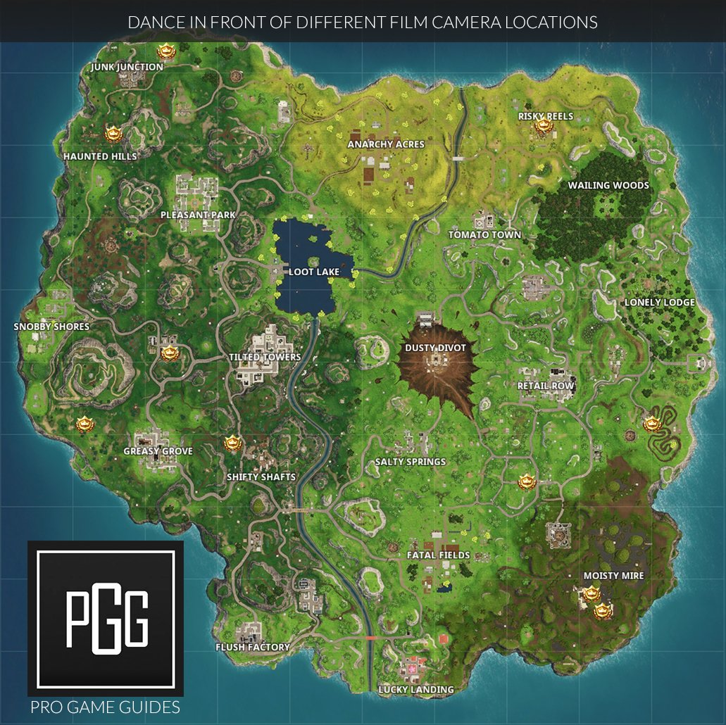 if you want a more in depth look at these challenge check out our fortnite film cameras location guide - fortnite season 4 woche 2 filmkameras