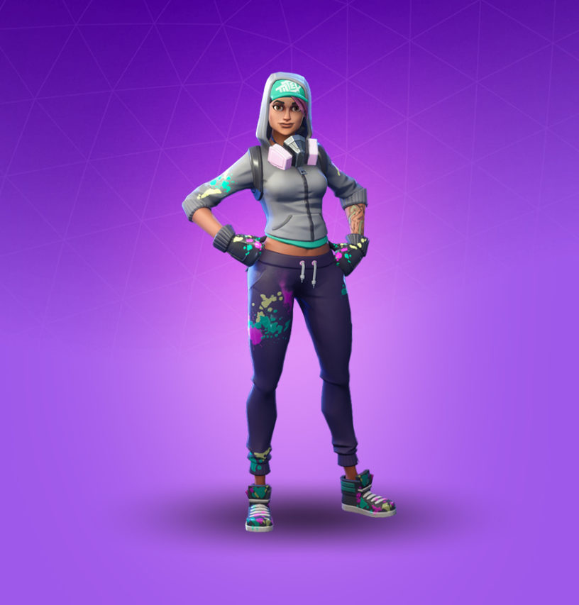 Fortnite Characters Spray Painters Fortnite Teknique Skin Character Png Images Pro Game Guides