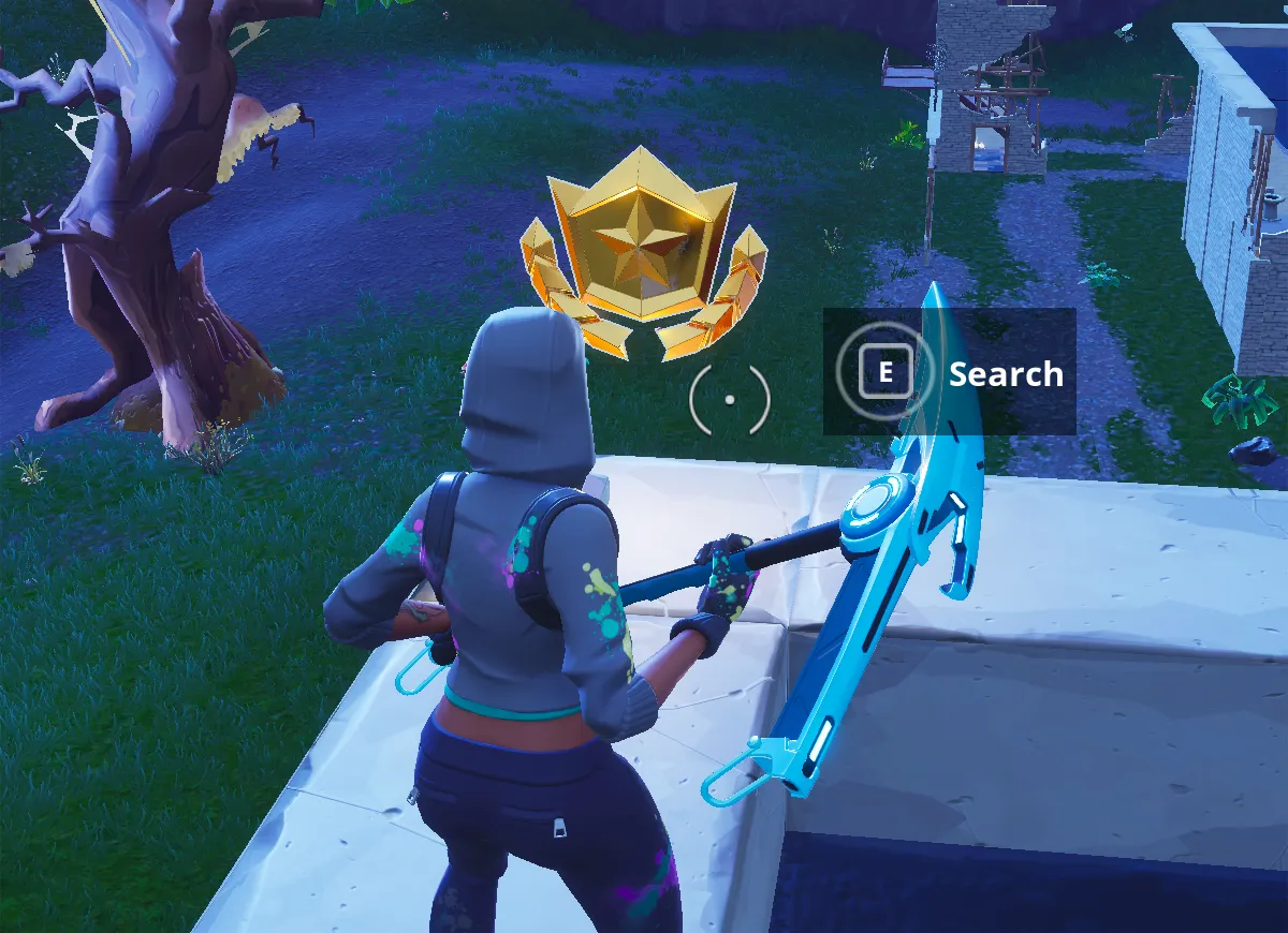 it is on the north western most tower at the south eastern corner - fortnite s4 challenges