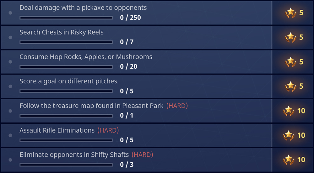 season 4 battle pass challenges for week 7 - fortnite season 7 week 4 challenges