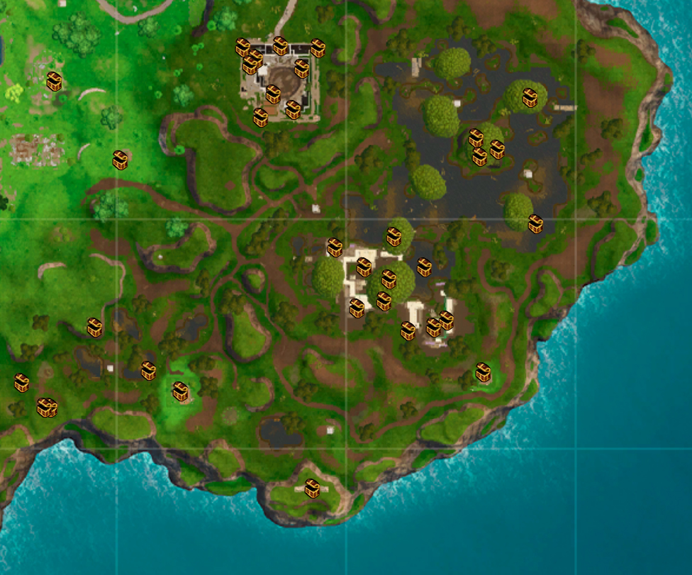 Fortnite Season 4 Week 9 Challenges Guide Pro Game Guides - moisty mire chest locations