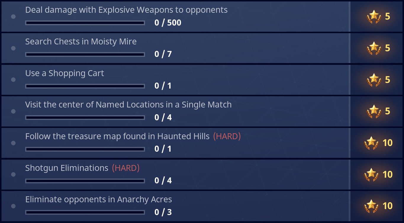 if you haven t already be sure to complete your week 8 challenges also check out our full overview of fortnite season 4 - fortnite cheat week 8