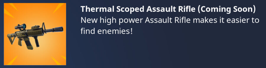 Fortnite Thermal Scoped Assault Rifle - Damage, Stats, Ammo, Clip Size ...