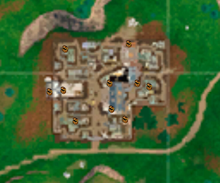 Week 7 Challenges Fortnite Chest Map - 768 x 641 jpeg 70kB