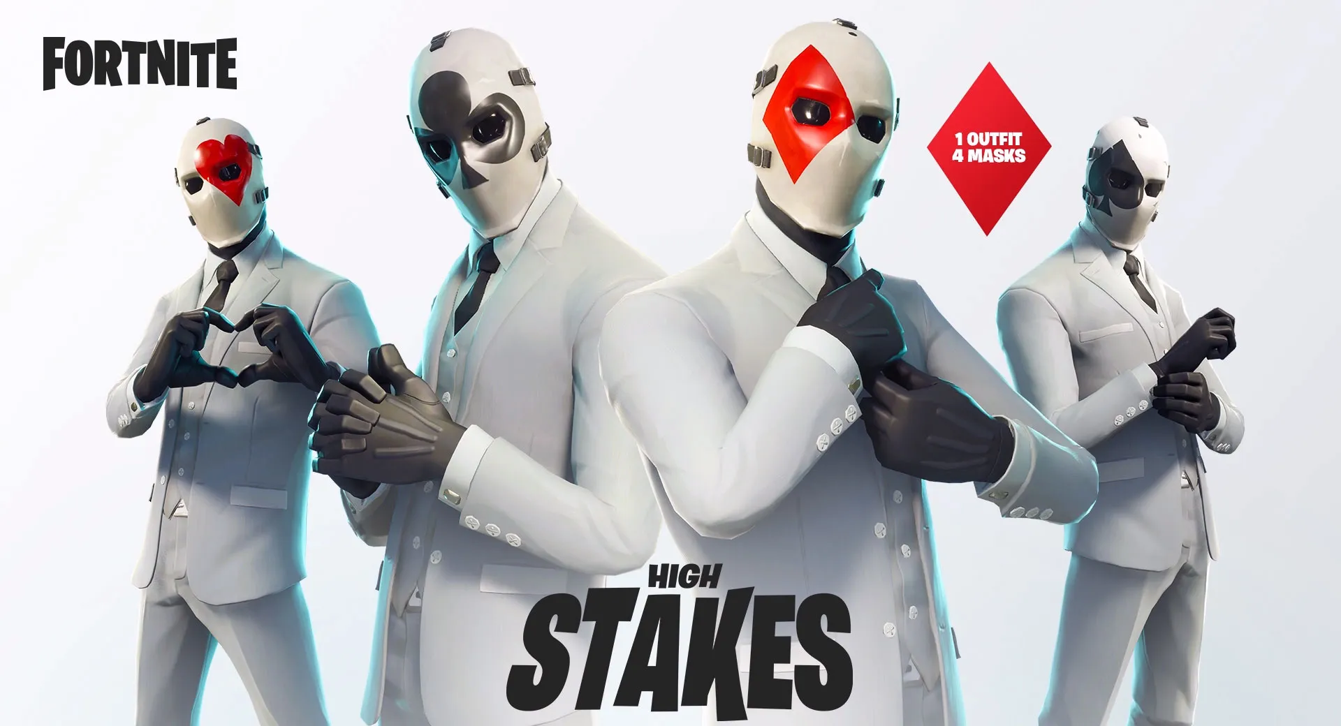 four different styles - fortnite skins wert