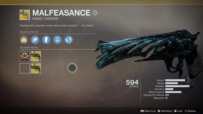 How to Get Malfeasance Quest Steps Guide Exotic Hand Cannon Destiny 2 Forsaken Pro Game 