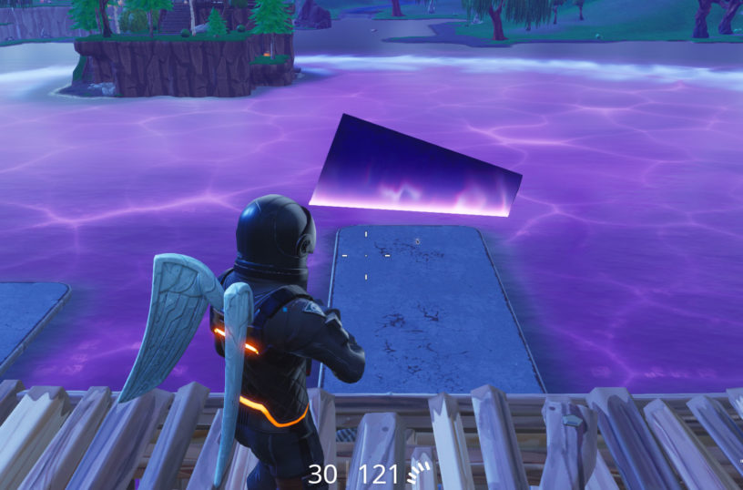 the cube you can throw grenades on it and they will bounce across like you are skipping stones it remains to be seen what will happen with loot lake - fortnite kevin the cube gif