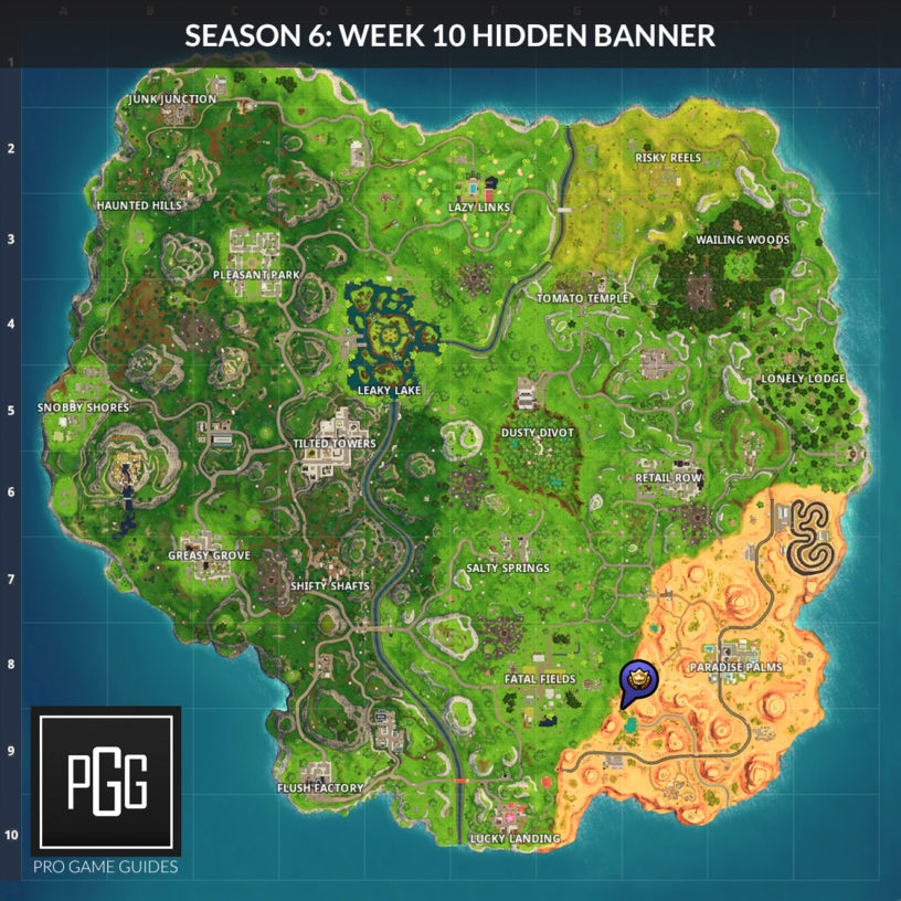 Fortnite Season 6 Hidden/Secret Battle Stars Locations ...