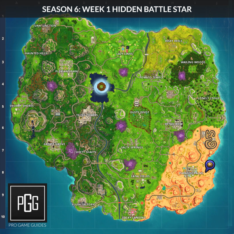 Fortnite Season 6 Hidden/Secret Battle Stars Locations ... - 816 x 816 jpeg 211kB