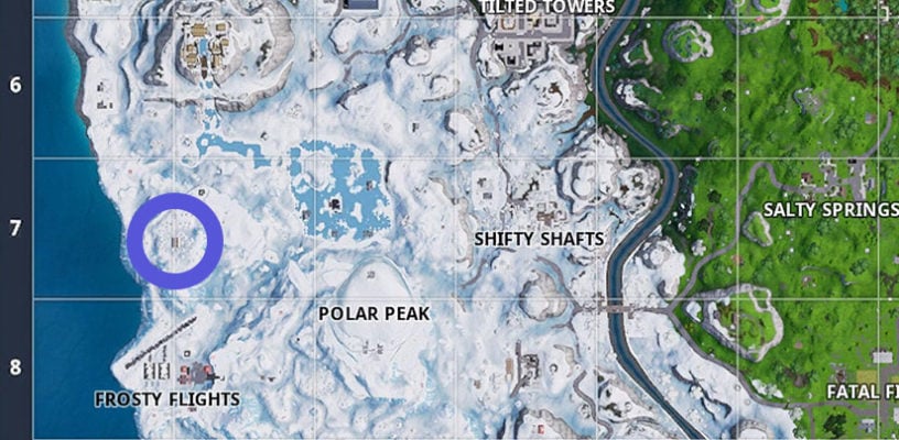 if you head to this unmarked location on the map you can potentially be greeted with three chest spawns around the christmas tree - all of the places in fortnite