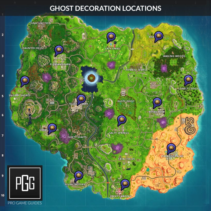 Fortnitemares Ghost Decoration Locations Pro Game Guides