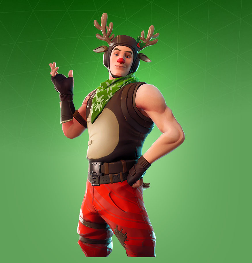 Red Fortnite Skin With Horns Fortnite Red Nosed Ranger Skin Character Png Images Pro Game Guides