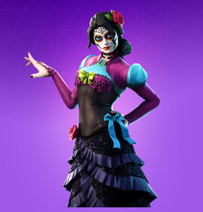 Fortnite Day Of Dead Skin Fortnite Rosa Skin Character Png Images Pro Game Guides