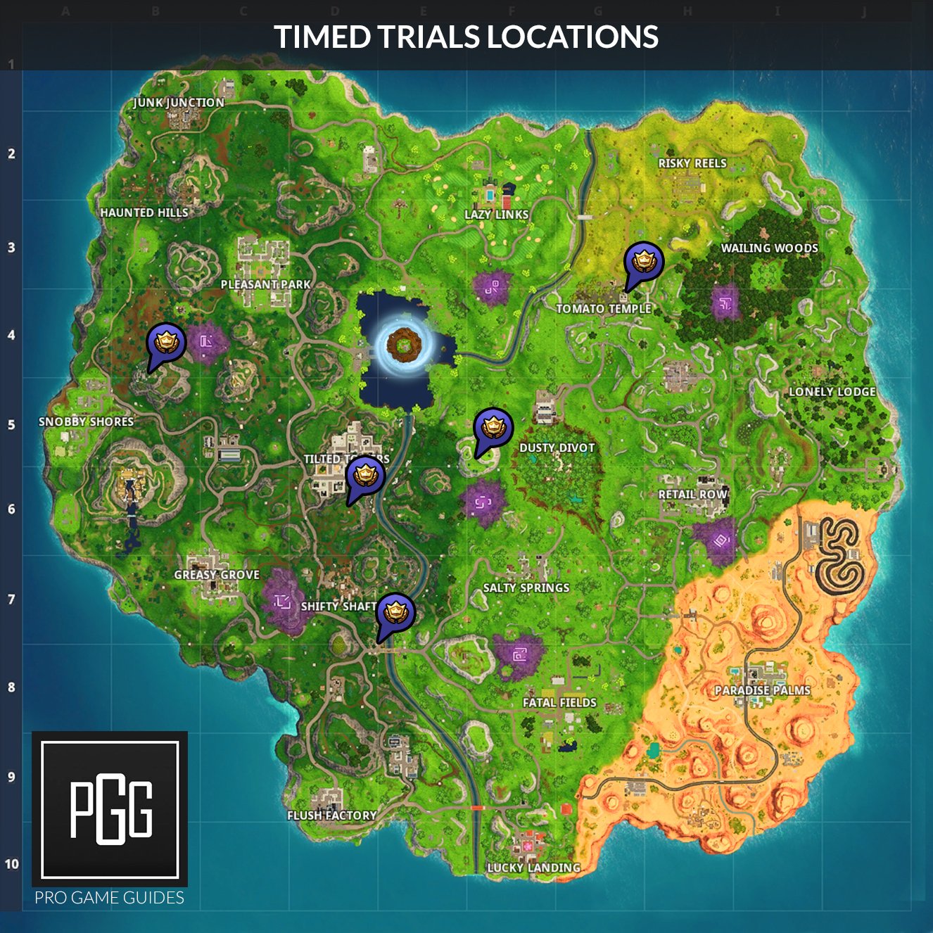 here s a video of how to complete three of the easier ones - fortnite season 8 week 3 cheat sheet