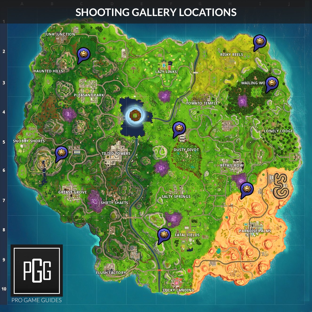 targets will start to pop up and all you have to do is shoot three of them to get credit for the challenge - fortnite week 4 challenges cheat sheet season 8