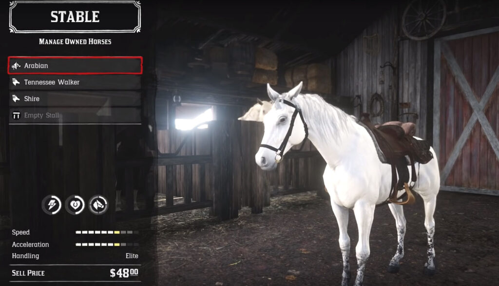 red dead redemption 2 best horse