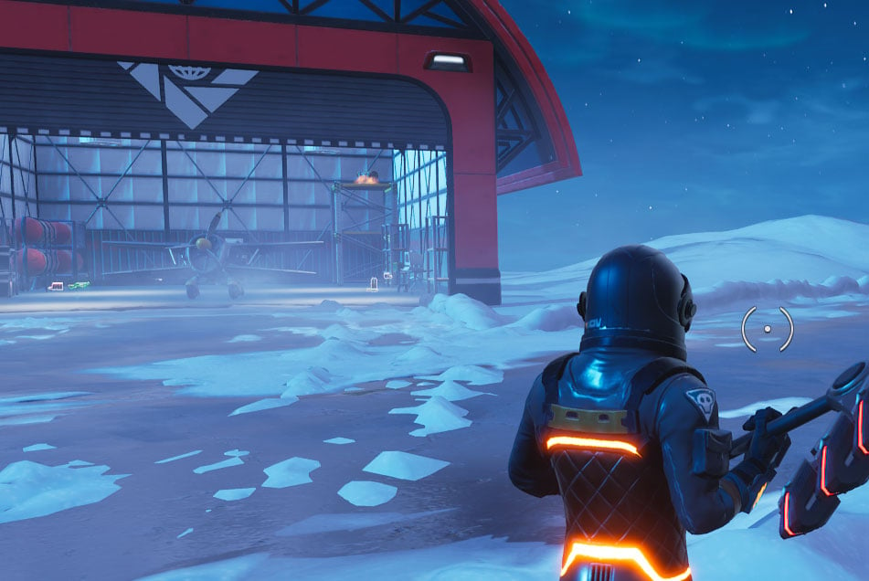 frosty flights hangar - where are the planes in fortnite