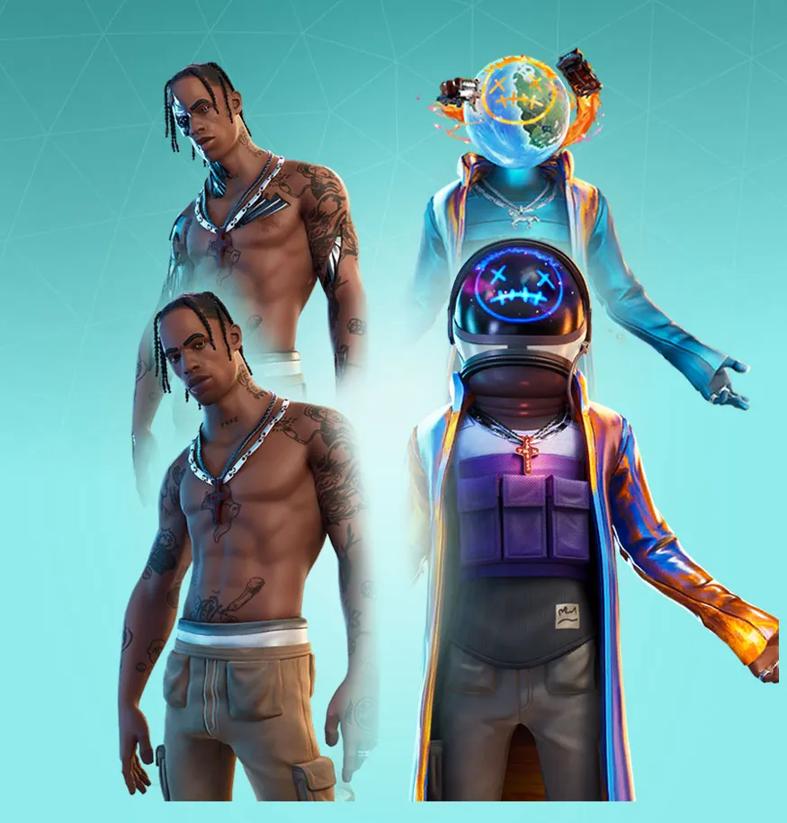 travis scott fortnite skin shoes