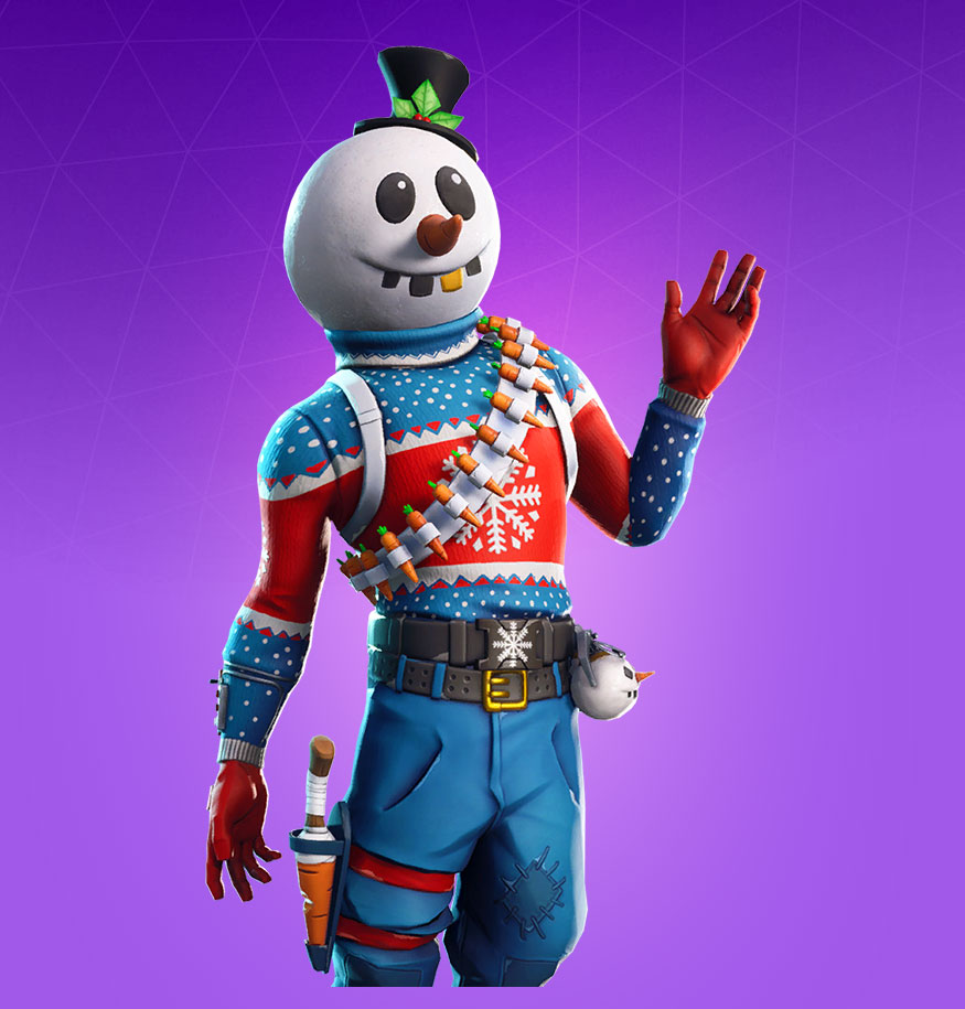 Fortnite Snowman Skin Rare Fortnite Slushy Soldier Skin Character Png Images Pro Game Guides