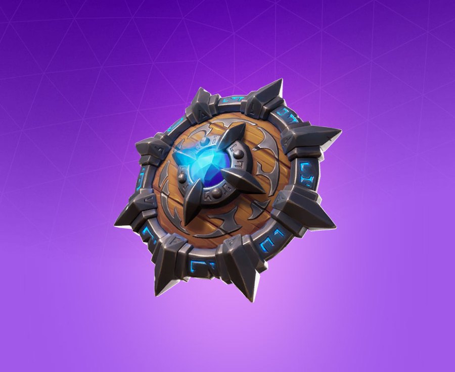 Emblazoned Buckler Back Bling