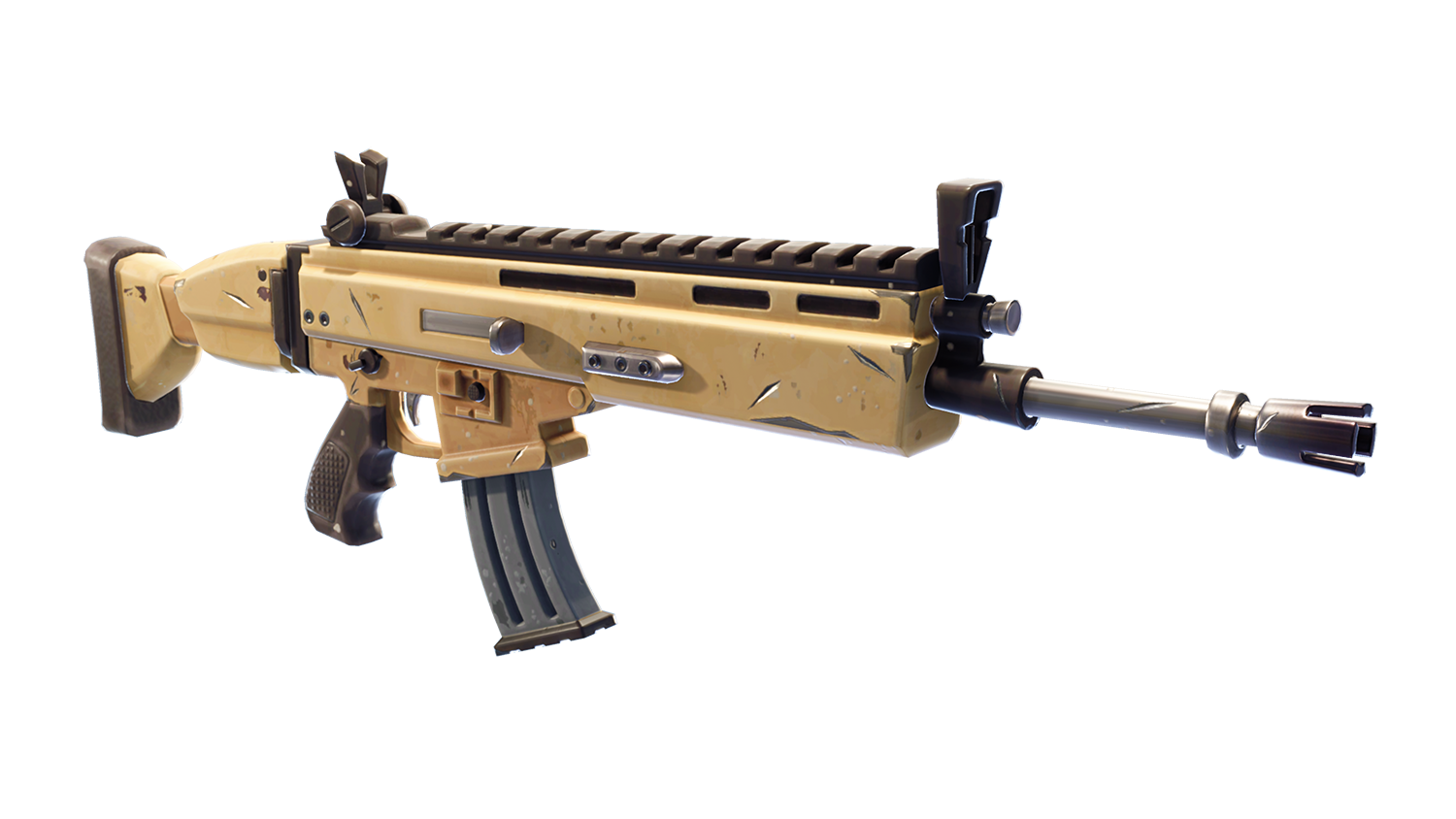 Fortnite Assault Rifle Tips Guide Season 8 Stats Dps Pngs - scar png