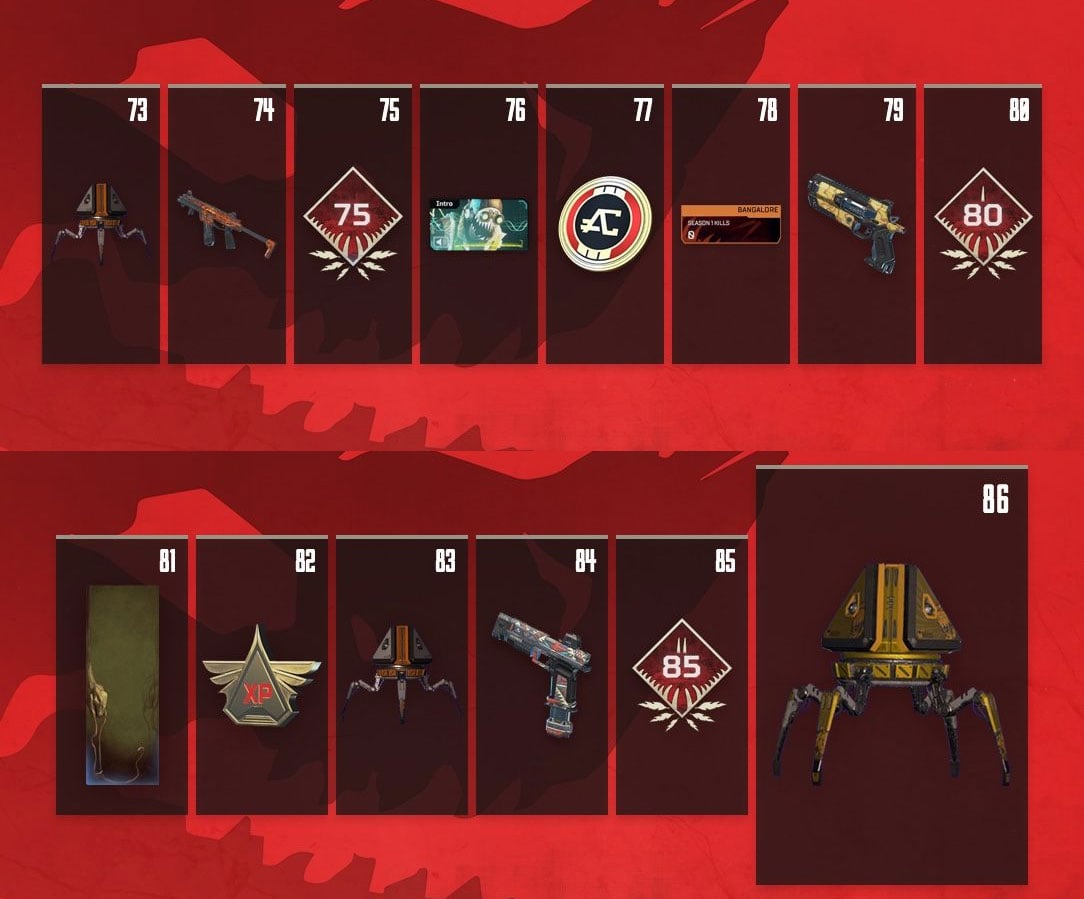 Apex Legends Battle Pass Season 1 Wild Frontier Guide Tiers - Mobile