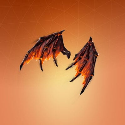 back bling molten valkyrie wings - lava bloodhound fortnite