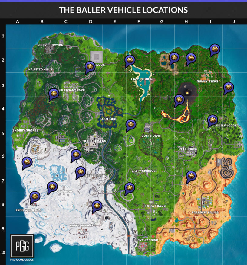 Fortnite Baller Guide - Locations, How-to Use, Controls - Pro Game Guides