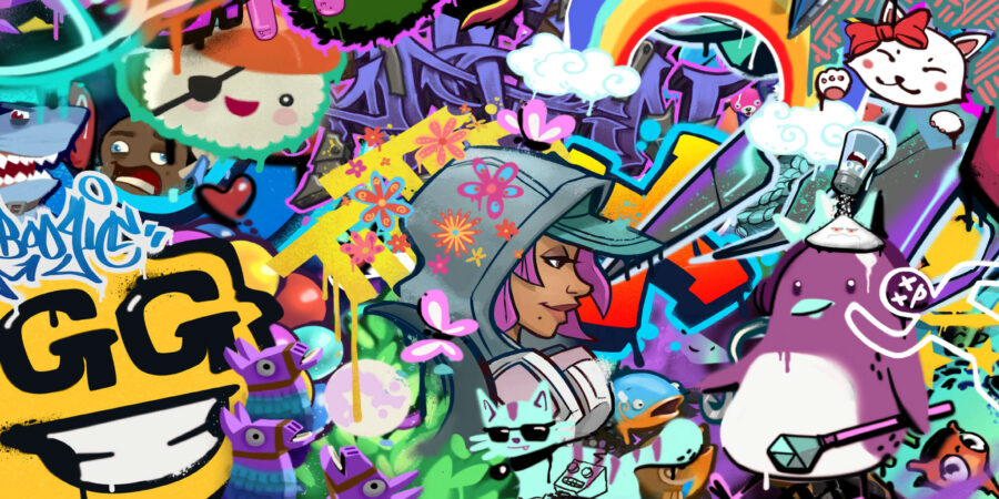 Spray Collage Loading Screen