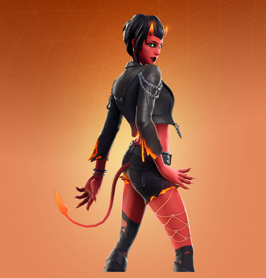 Fortnite orange girl skin