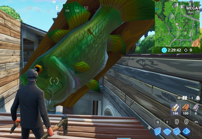 Giant Singing Fish Fortnite Fortnite Season 9 Visit An Oversized Phone A Big Piano And A Giant Dancing Fish Trophy Locations Pro Game Guides