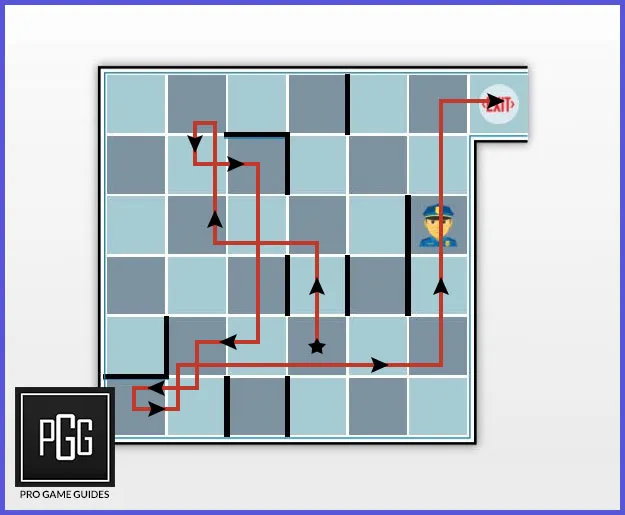 A 6x6 easy type prison layout image in BitLife