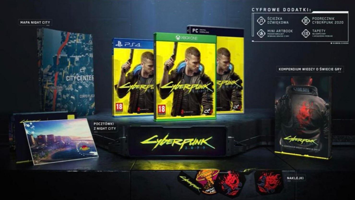 Cyberpunk 2077 Packaging Possibly Leaks Map Postcards Game