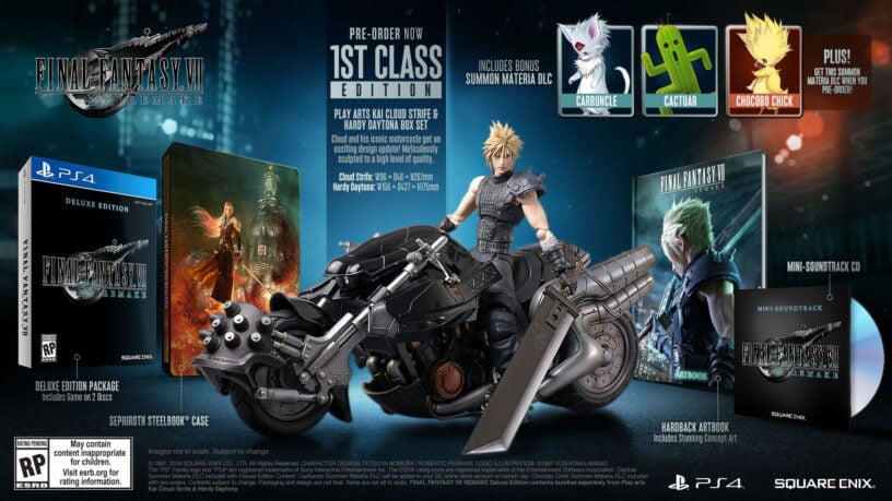 Final Fantasy 7 Remake Roundup Collector S Edition Pre Order 1st Class Edition Voice Actors Pro Game Guides - strife copy roblox
